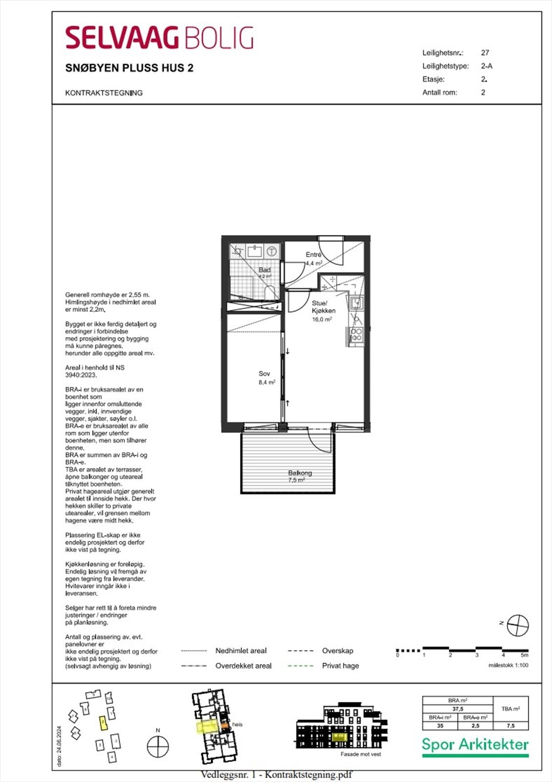 Kontraktstegning. Galleribilde