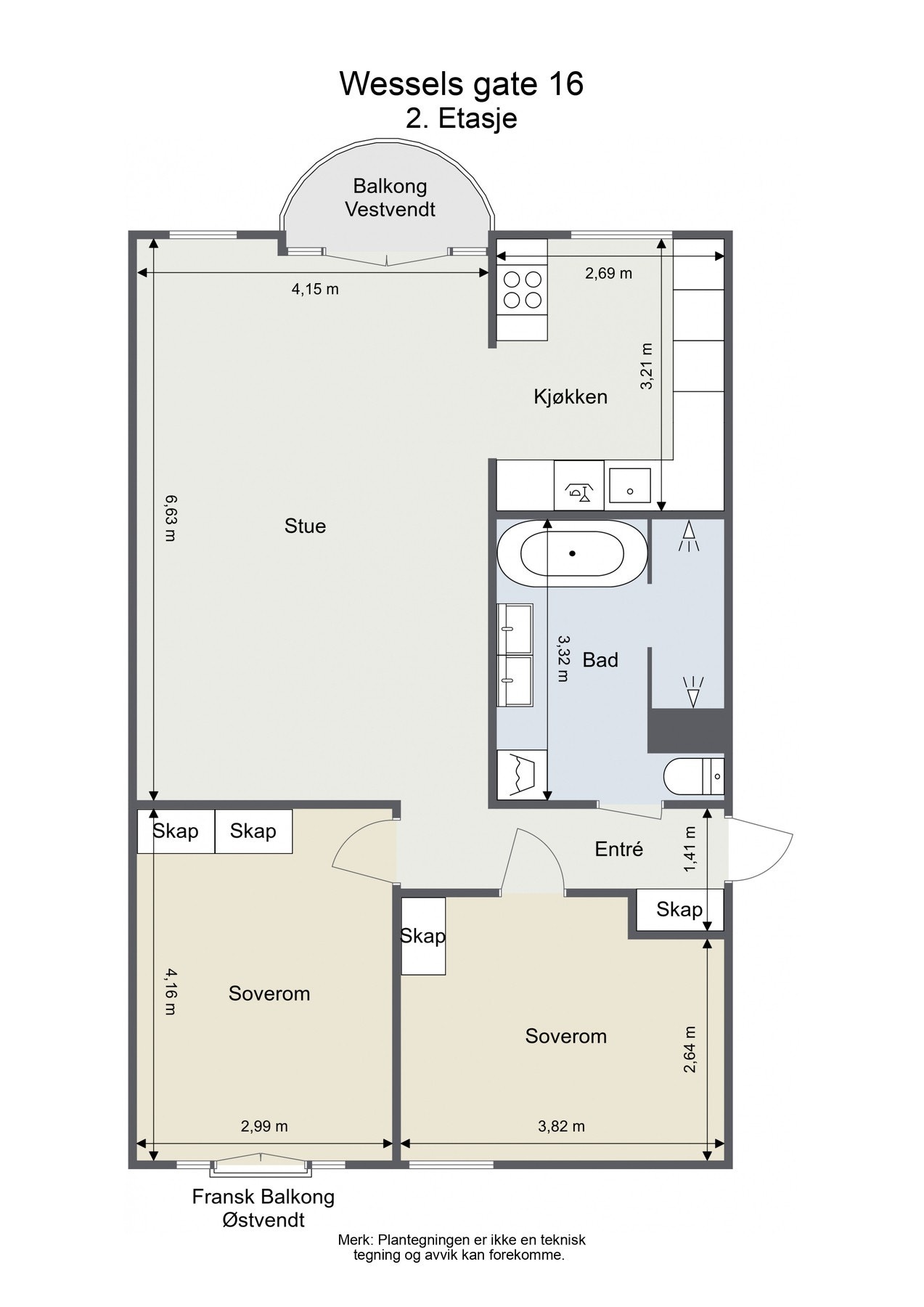 Plantegning. Skissen er ikke målbar og avvik kan forekomme. Galleribilde