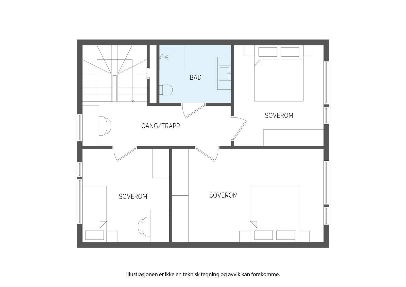 Plantegning 2. etasje. Galleribilde