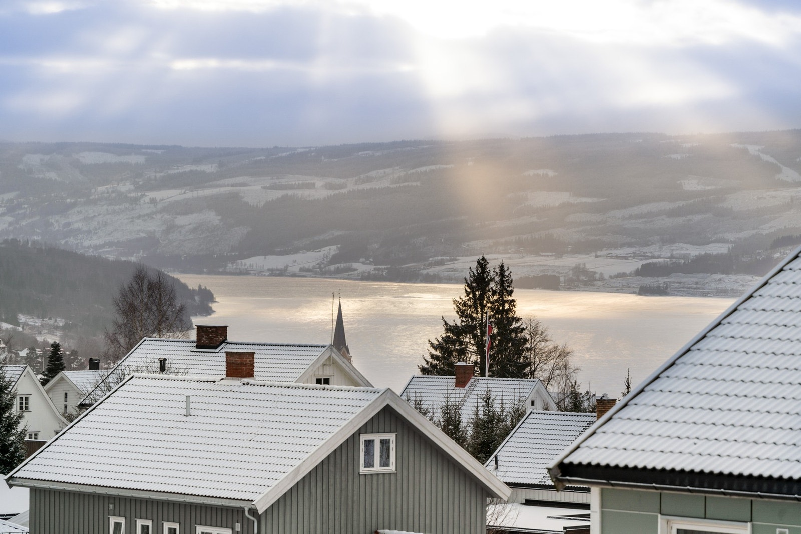 Flott utsikt fra leiligheten Galleribilde