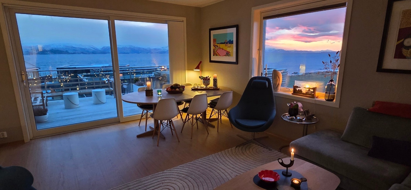 Stemningsbilde i den "Blå timen" Galleribilde