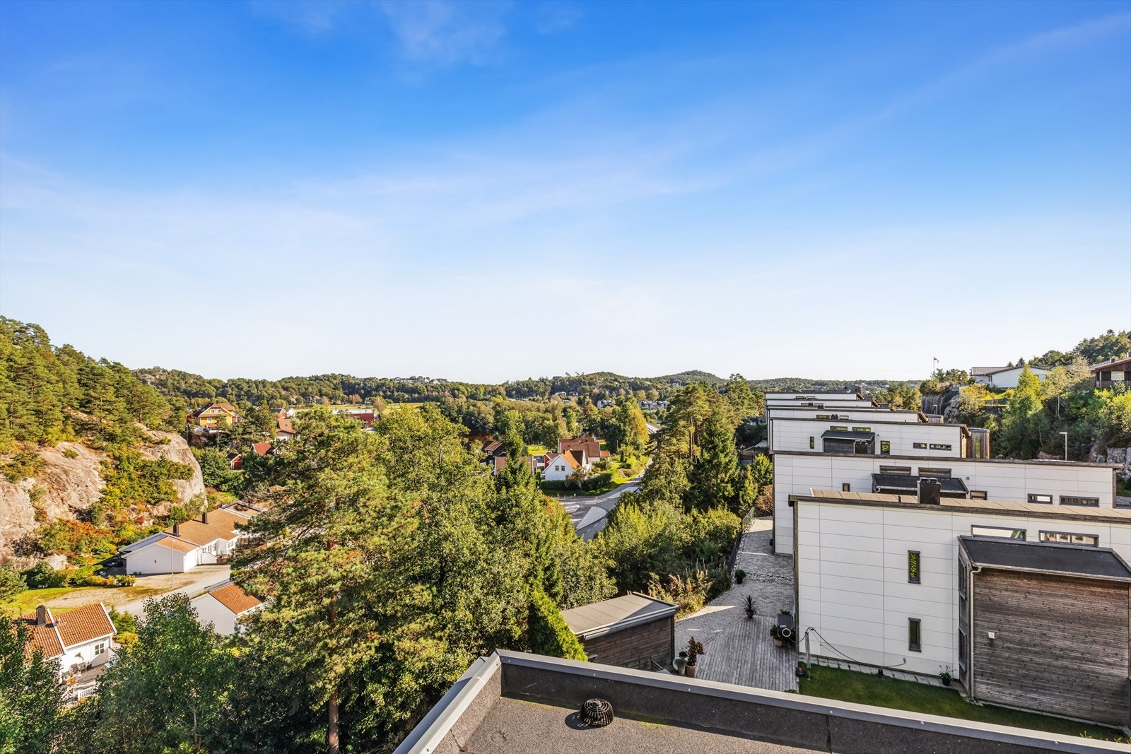 Utsikt fra felles takterrasse Galleribilde