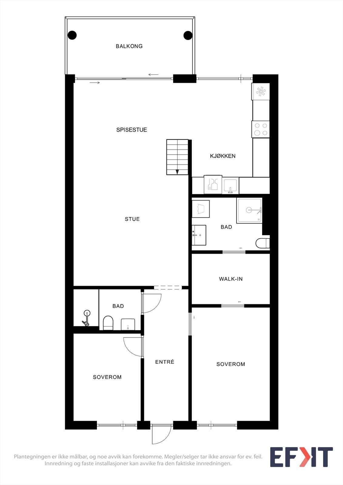 Plantegning 3. etasje Galleribilde