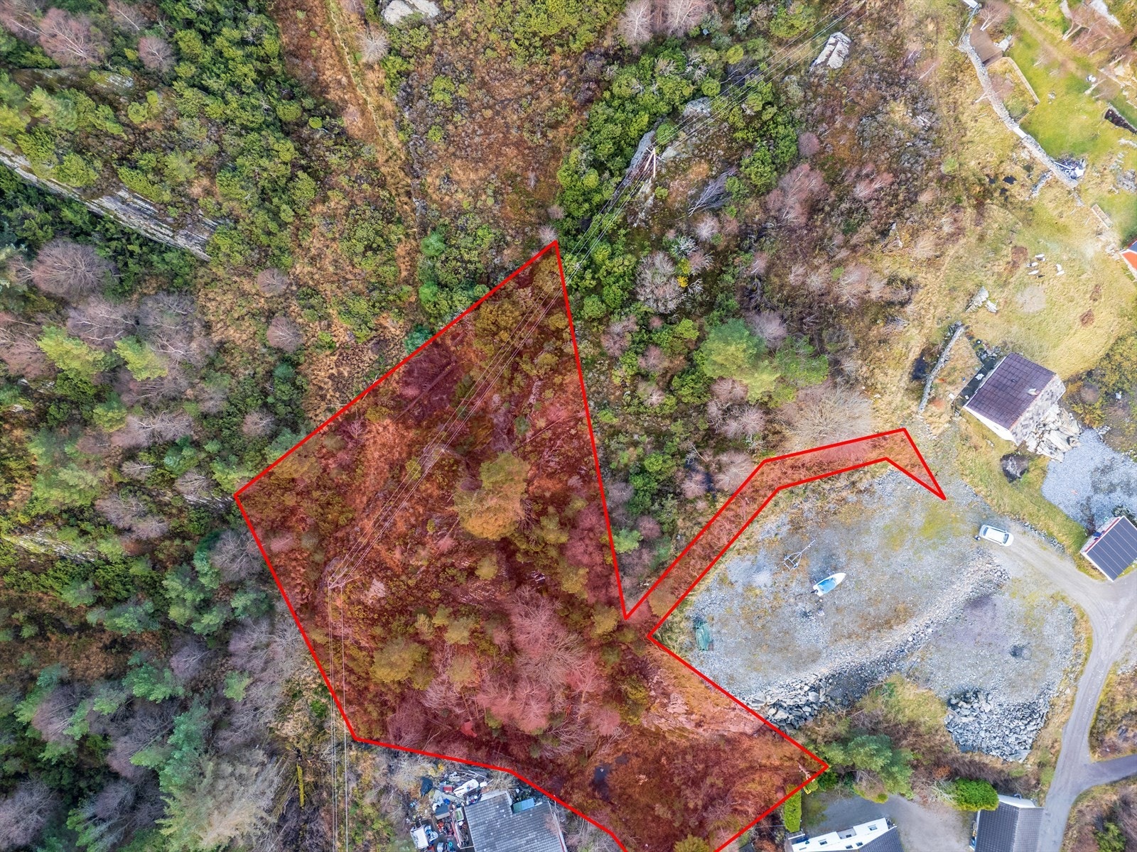 Teig nr 3 er på ca. 3 300 kvm. og er avsatt til boligbebyggelse, nåværende. Galleribilde