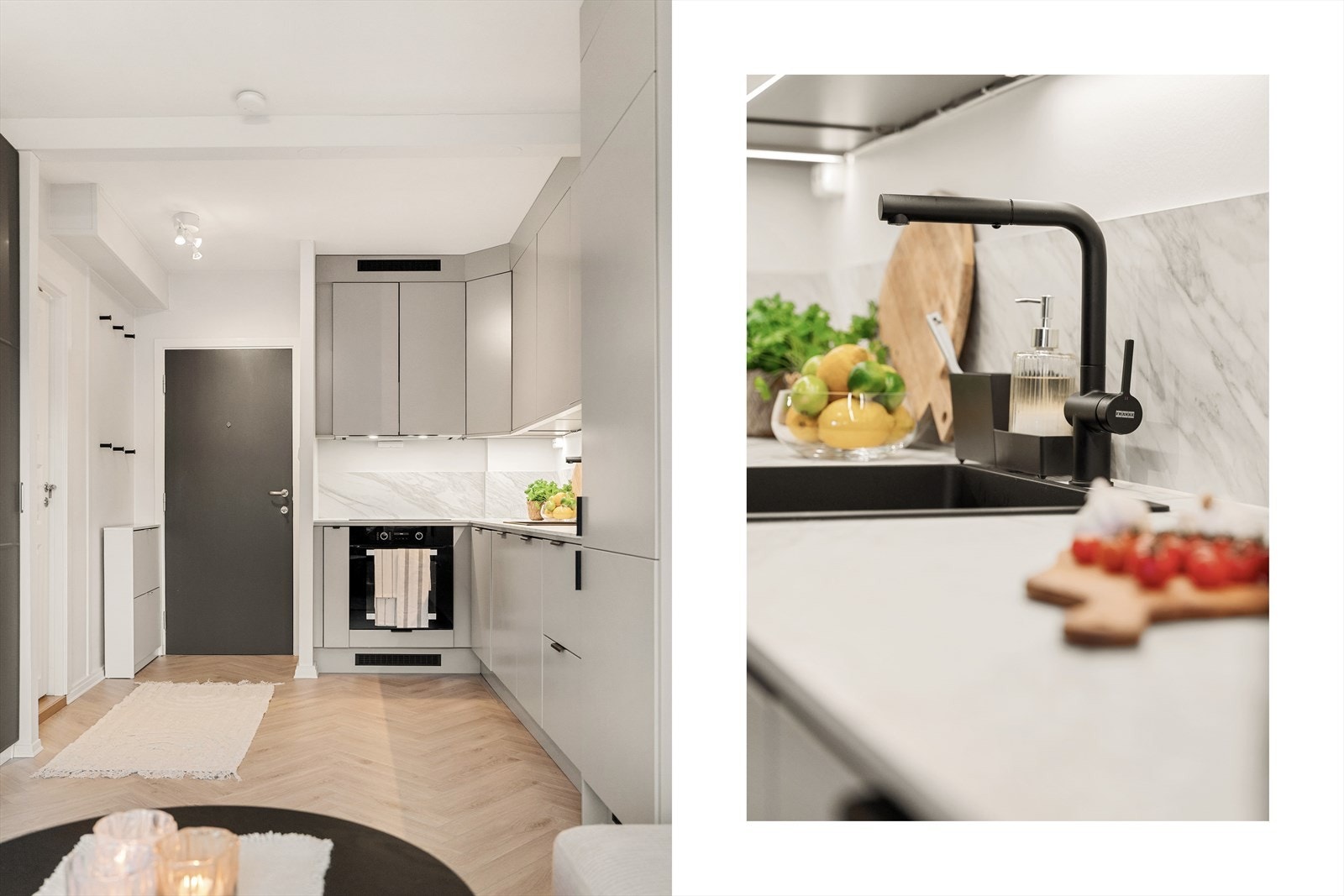 - Godt med skap- og benkplass gjør matlagingen til en drøm - Galleribilde