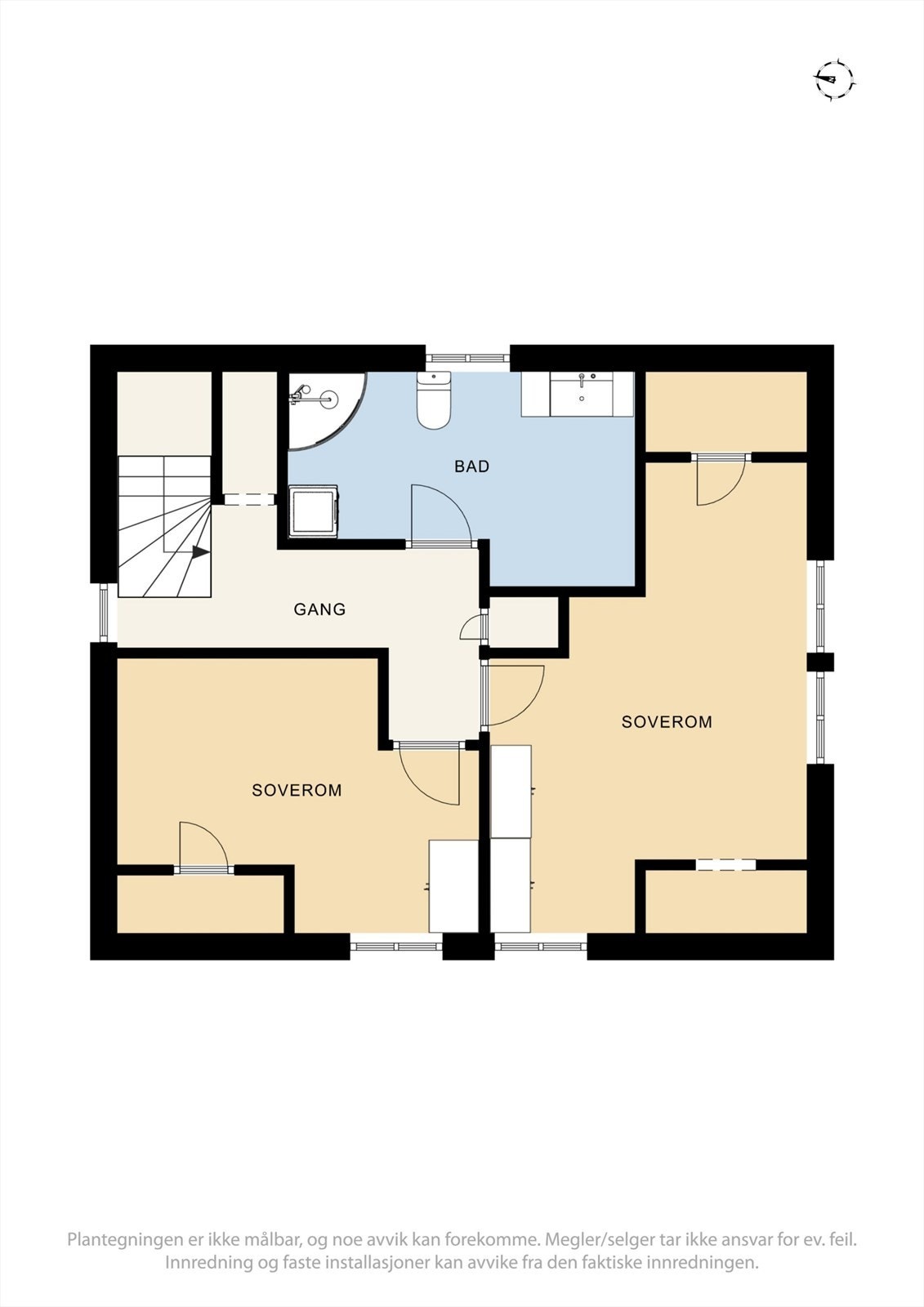 Plantegning loft. Galleribilde