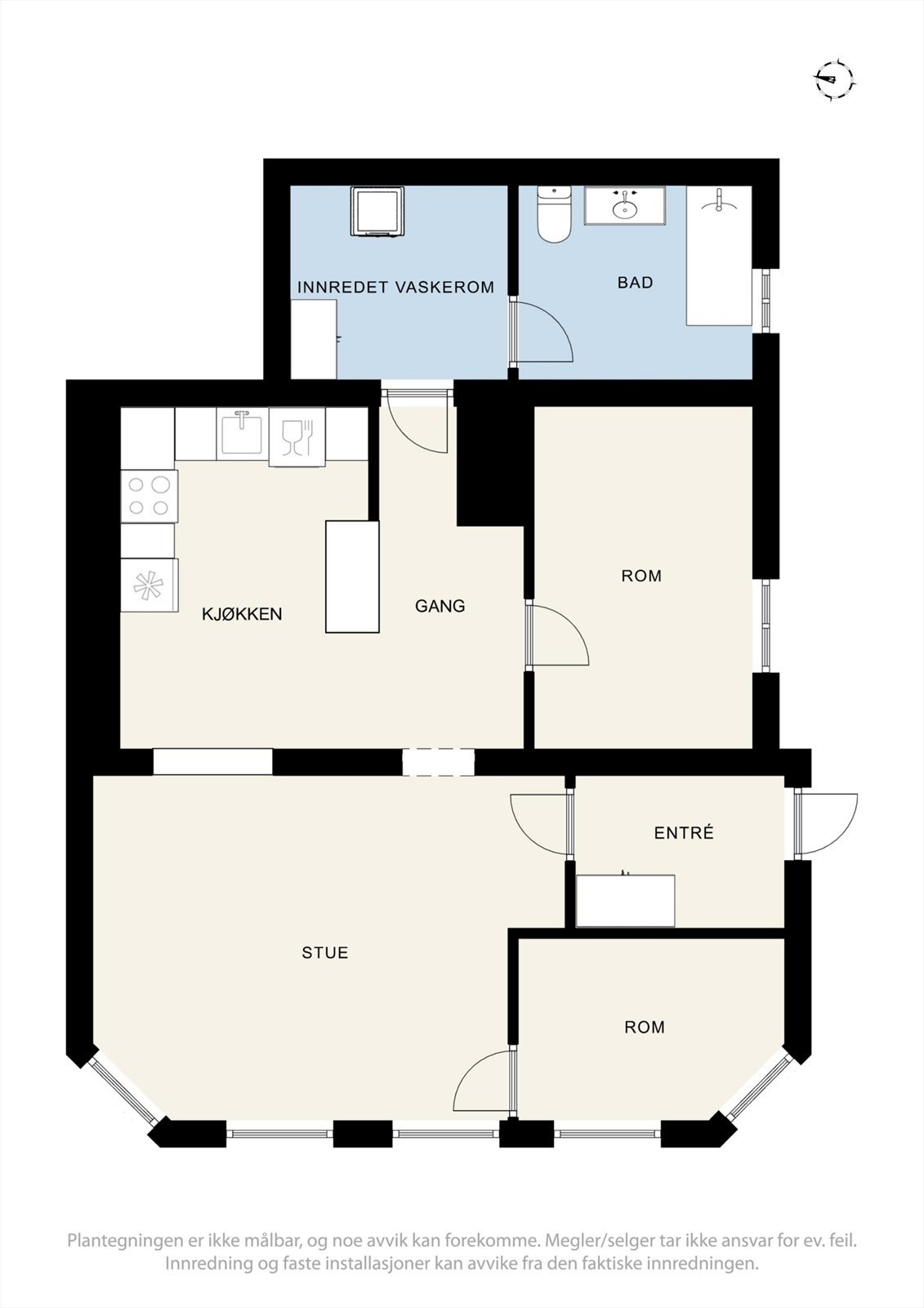 Plantegning underetasje. Galleribilde