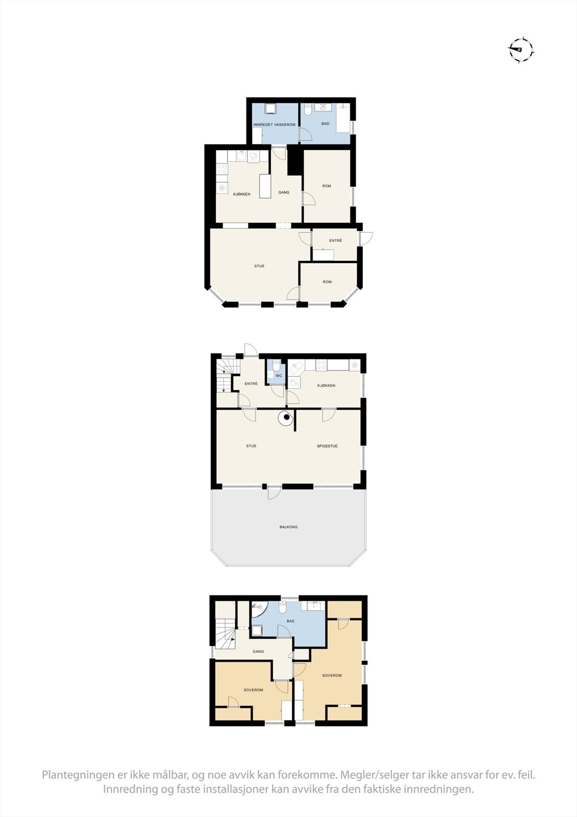 Plantegning av hele boligen. Galleribilde
