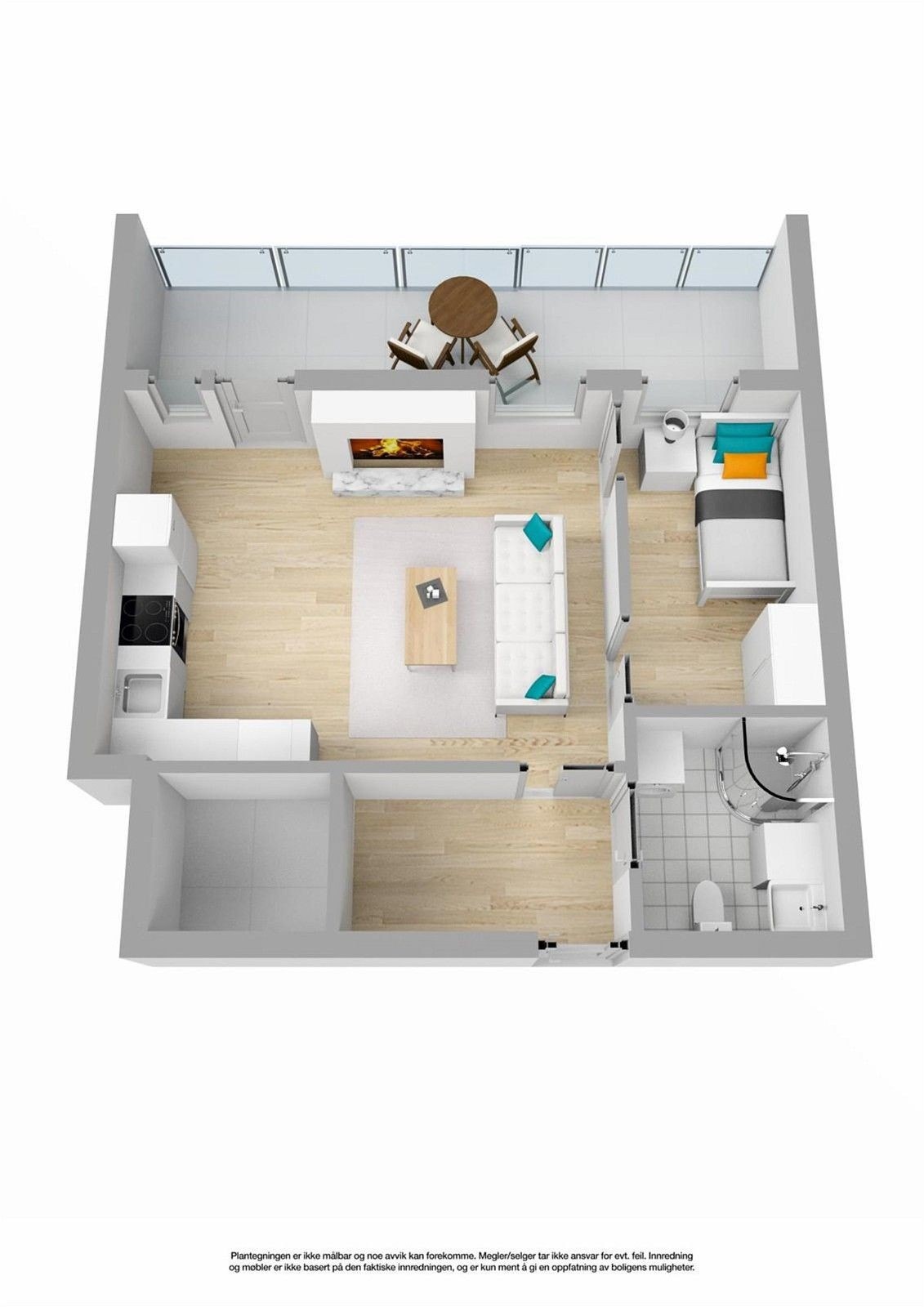 Plantegning 3D Galleribilde