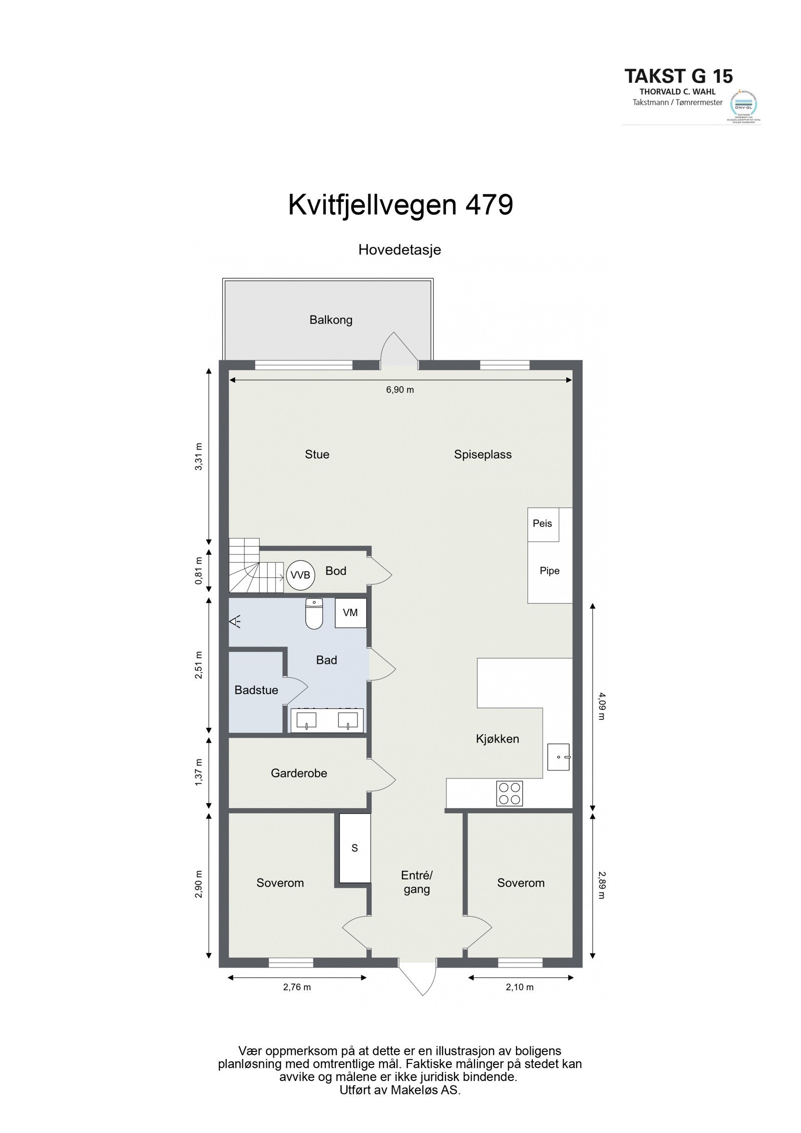 Plantegning hovedplan Galleribilde