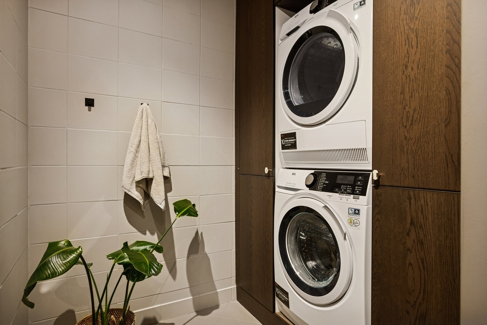 Perfekt løsning for klesvasken på badet. Galleribilde