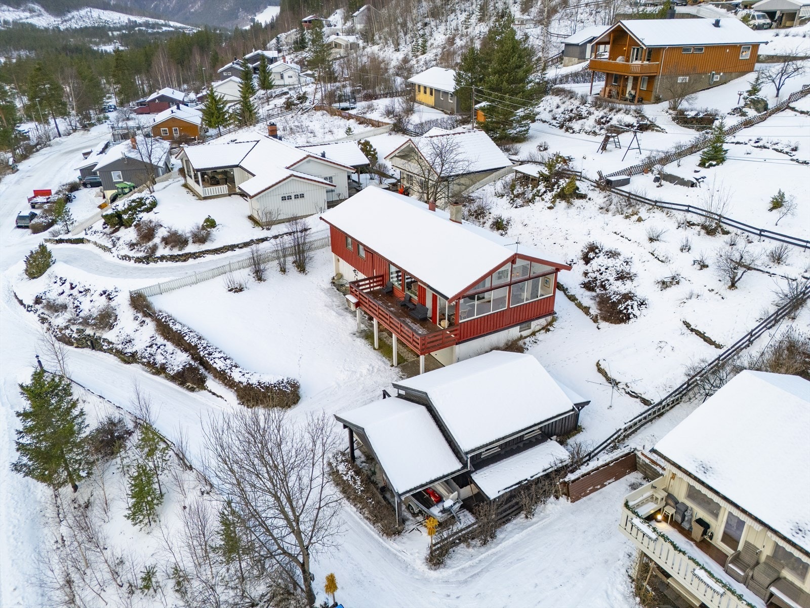 Området preges av eneboligbebyggelse. Galleribilde