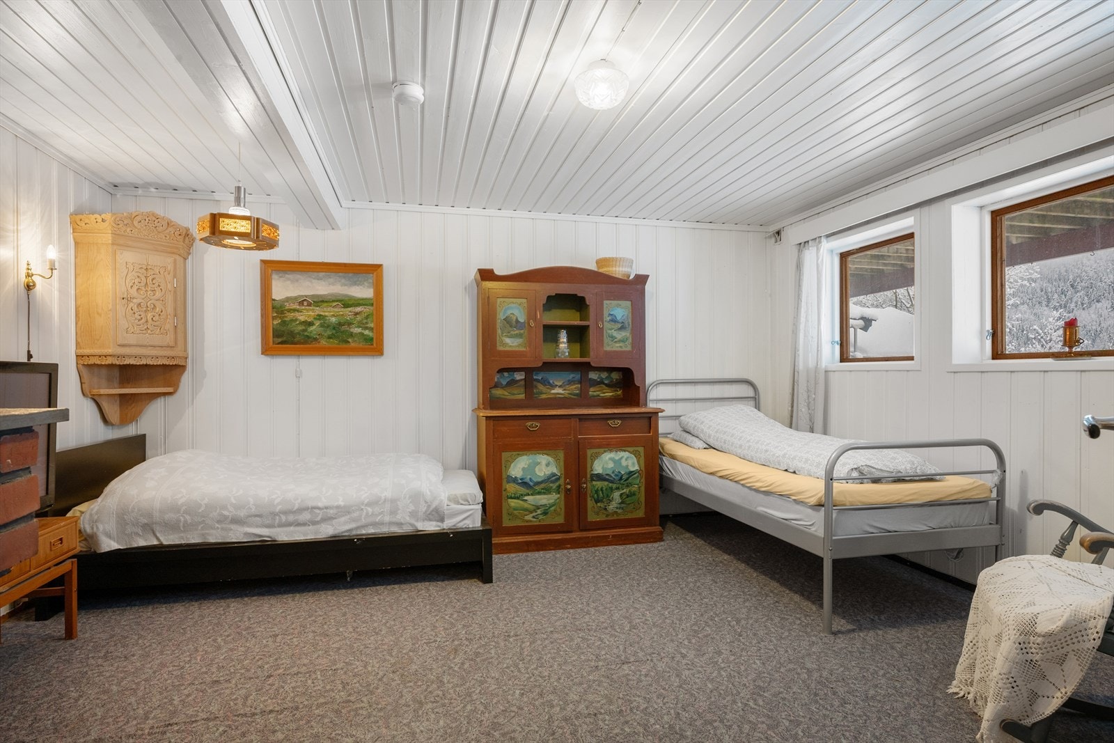 Rommet som kan feks innredes som TV-stue, lekerom eller med ekstra sengeplasser. Galleribilde