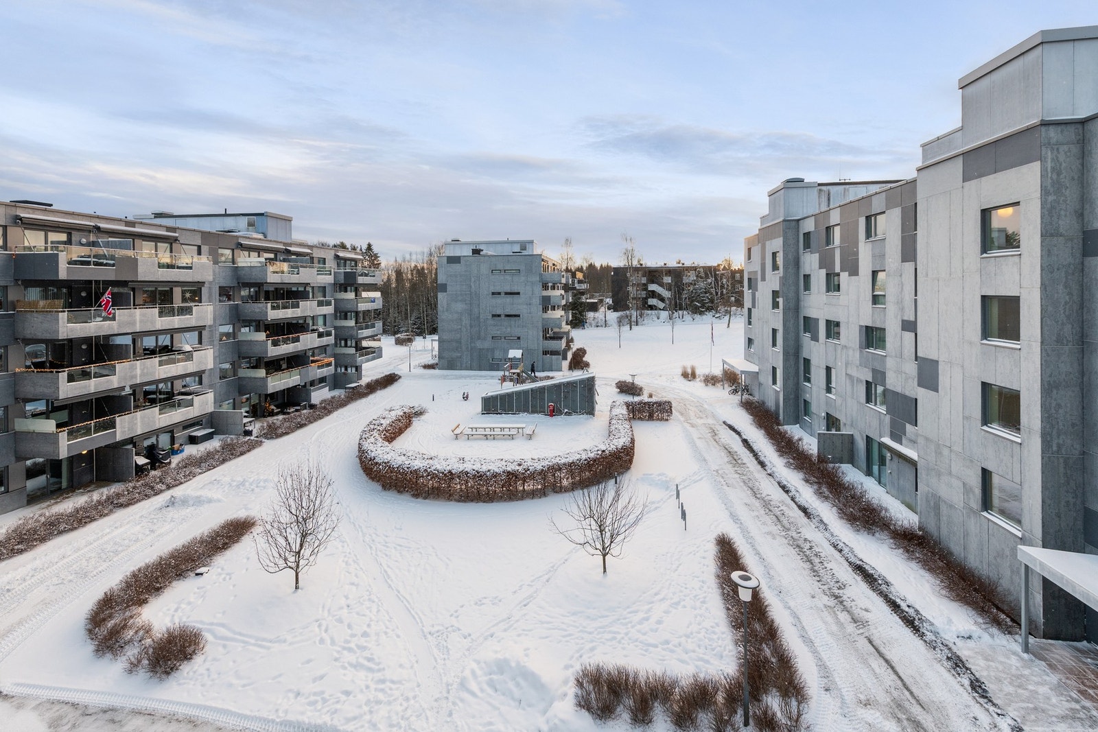 Utsyn fra balkongen Galleribilde