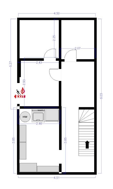 Plantegning kjeller Galleribilde