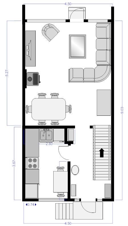 plantegning 1 etg Galleribilde