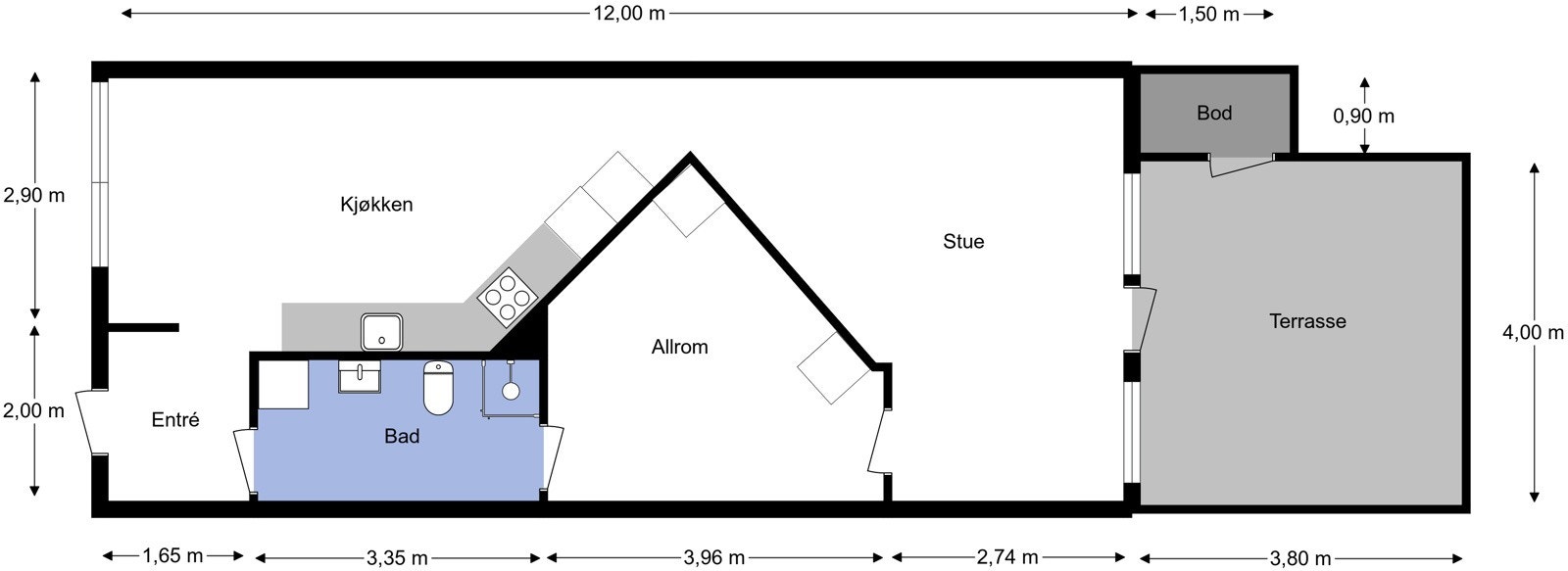 Plantegning. Galleribilde