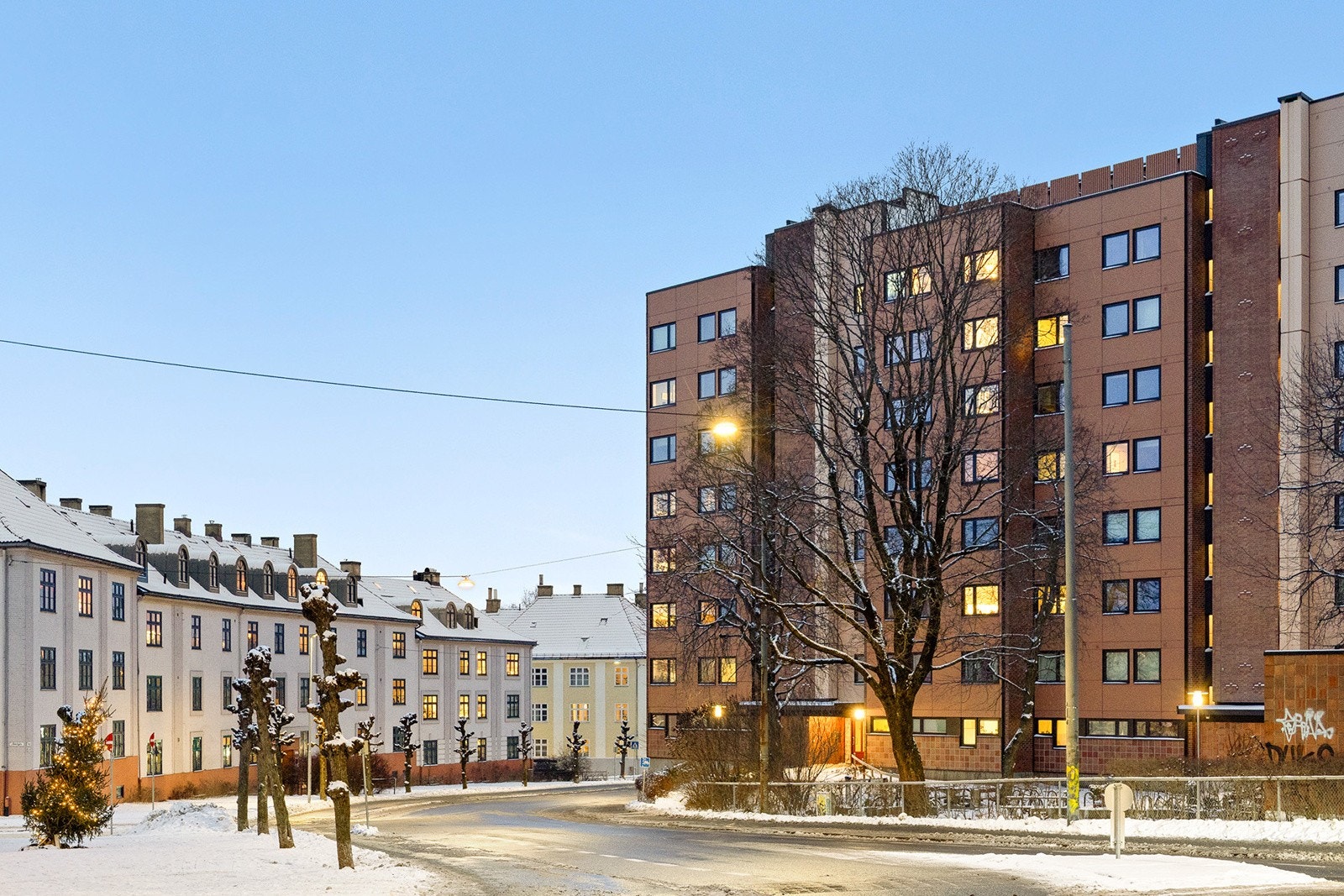 Byggets fasade. Galleribilde