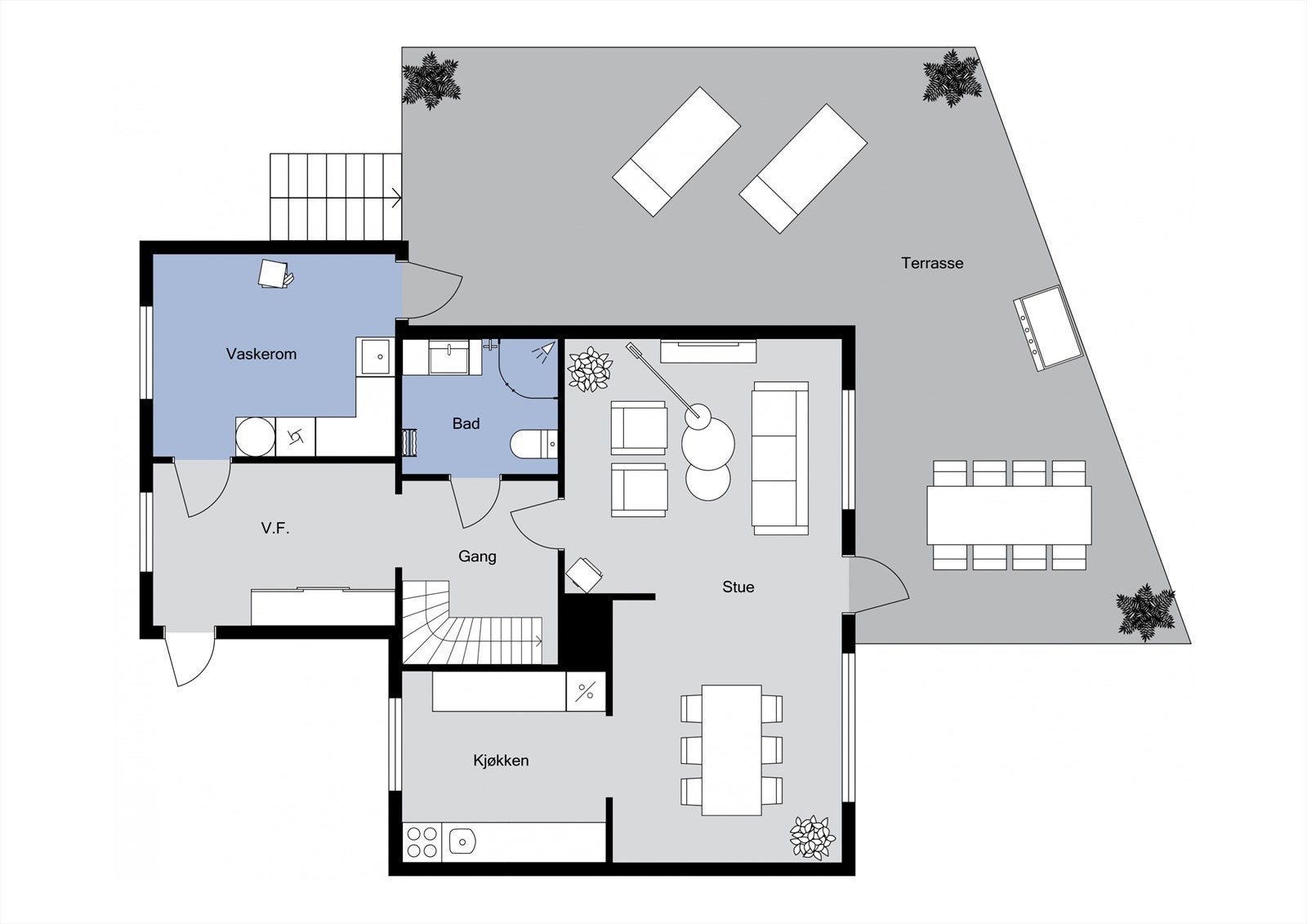 Planløsning 1. Etasje Galleribilde