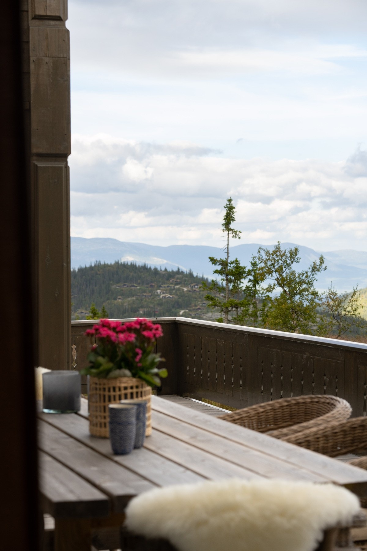 Fint skue fra terrassen Galleribilde