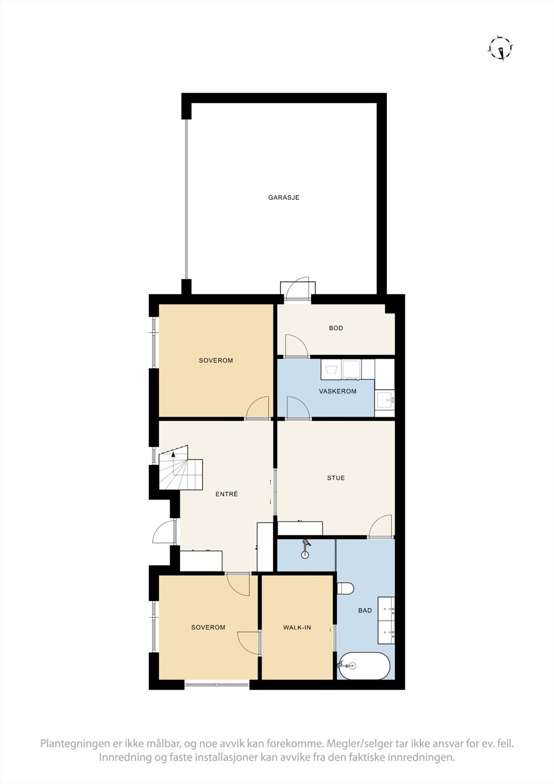 Plantegning underetasje. Galleribilde