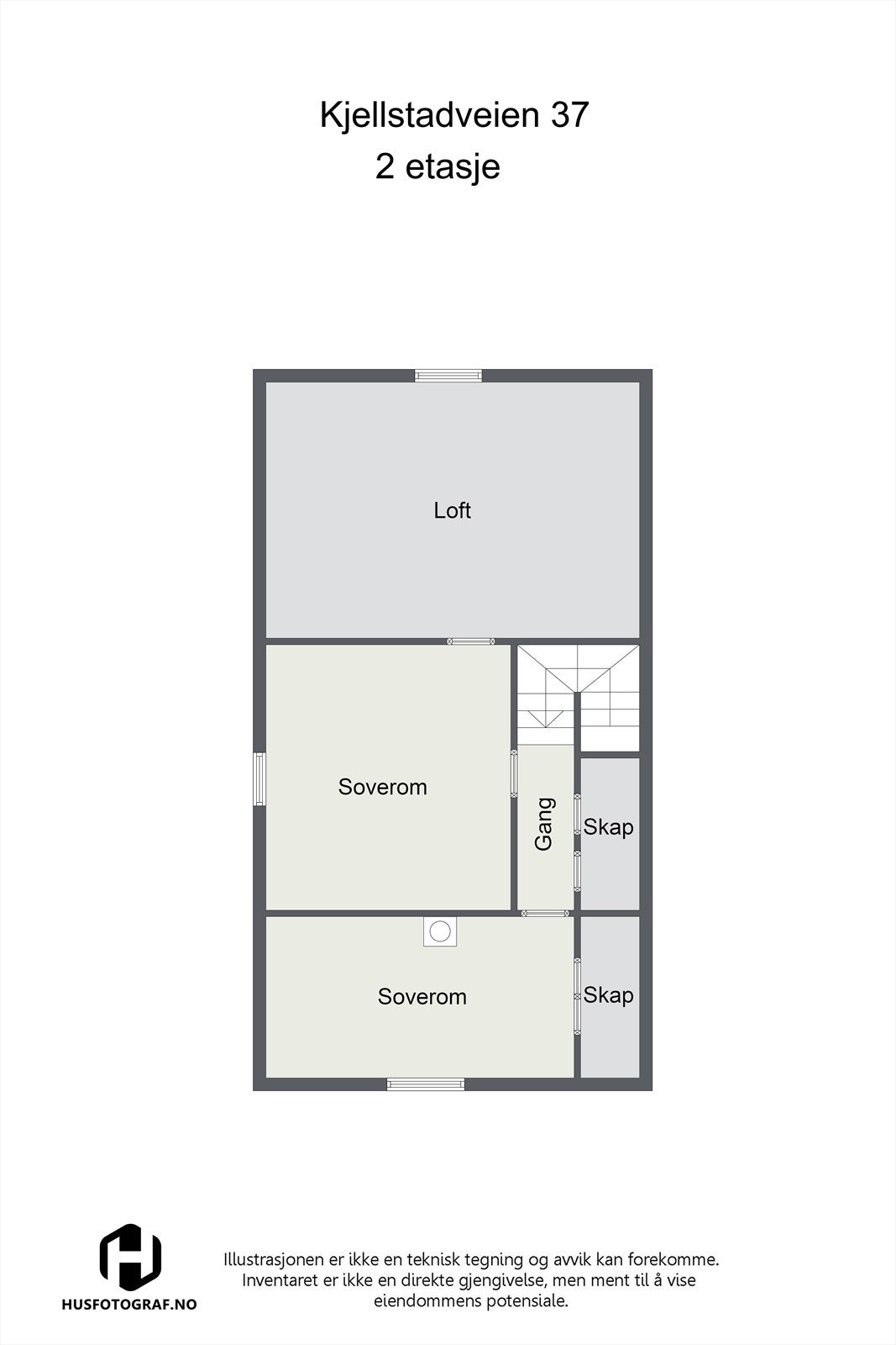 Planskisse - 2. etasje Galleribilde