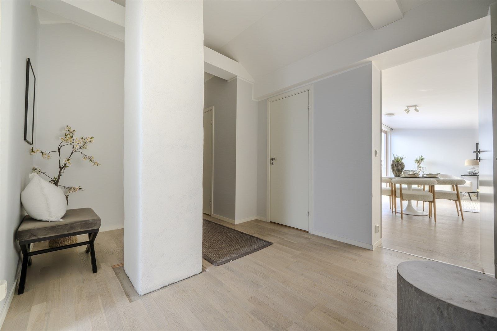 Gangens sentrale plassering sikrer godt flyt i leiligheten. Galleribilde