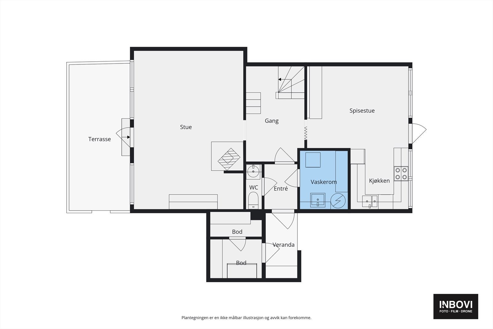 Plantegning 1.etg Galleribilde