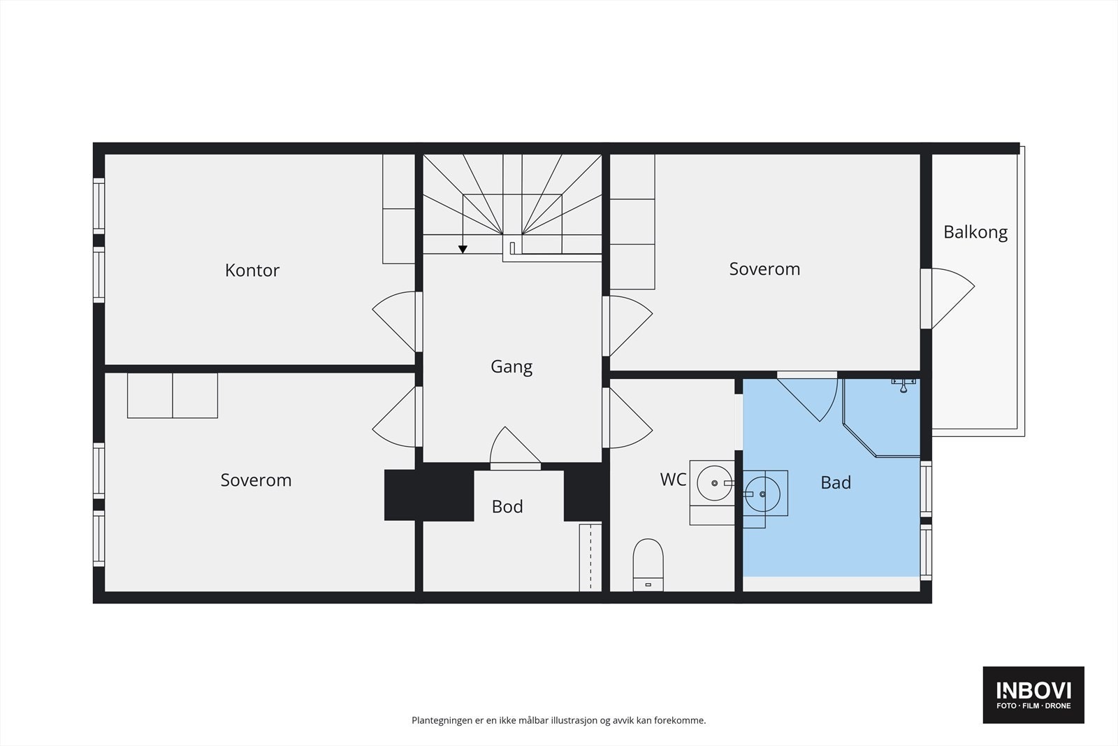 Plantegning 2.etg Galleribilde