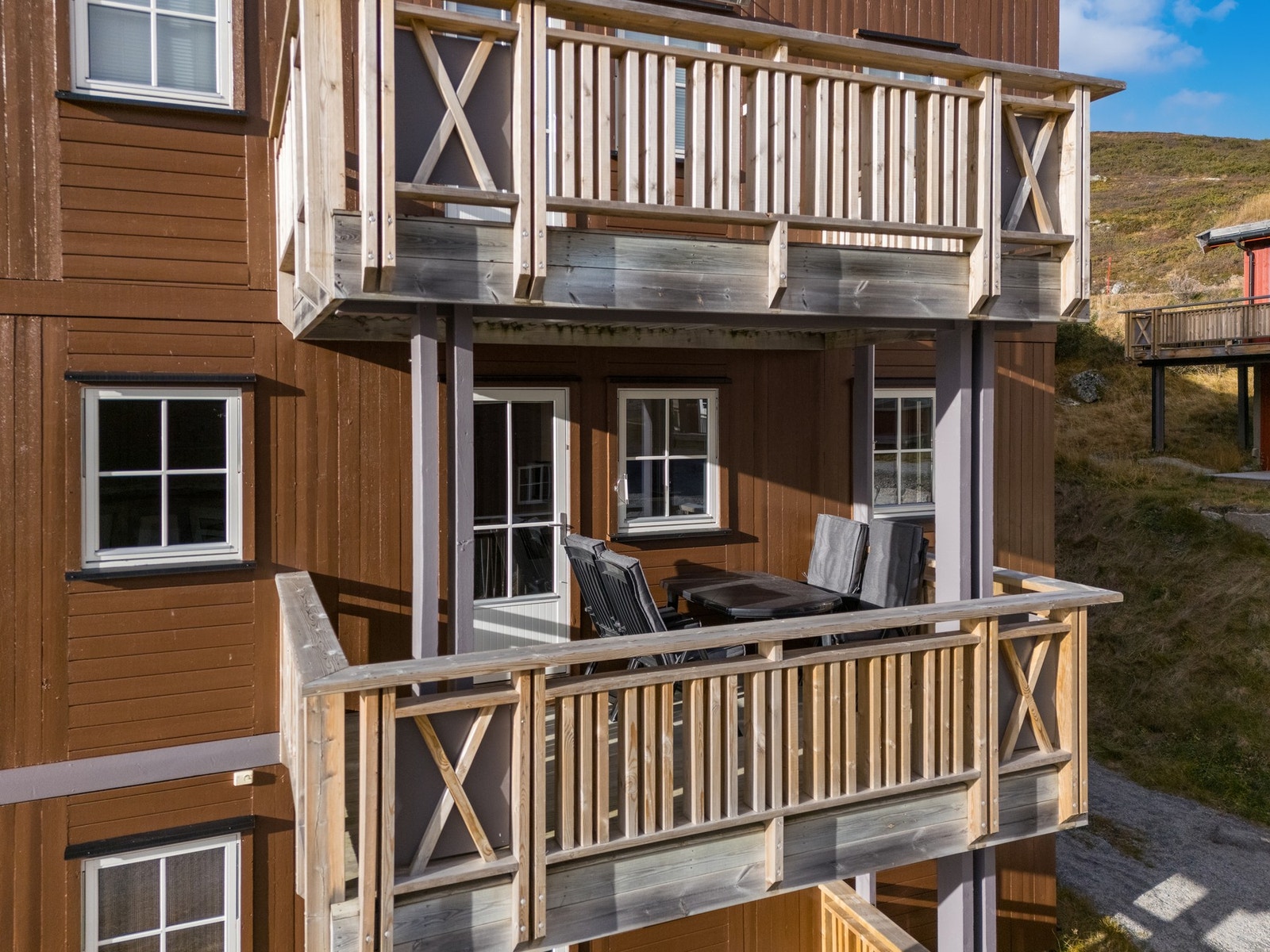 Overbygd balkong Galleribilde