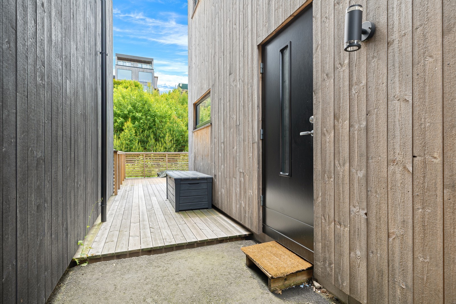 Inngangsparti til praktikantdel Galleribilde