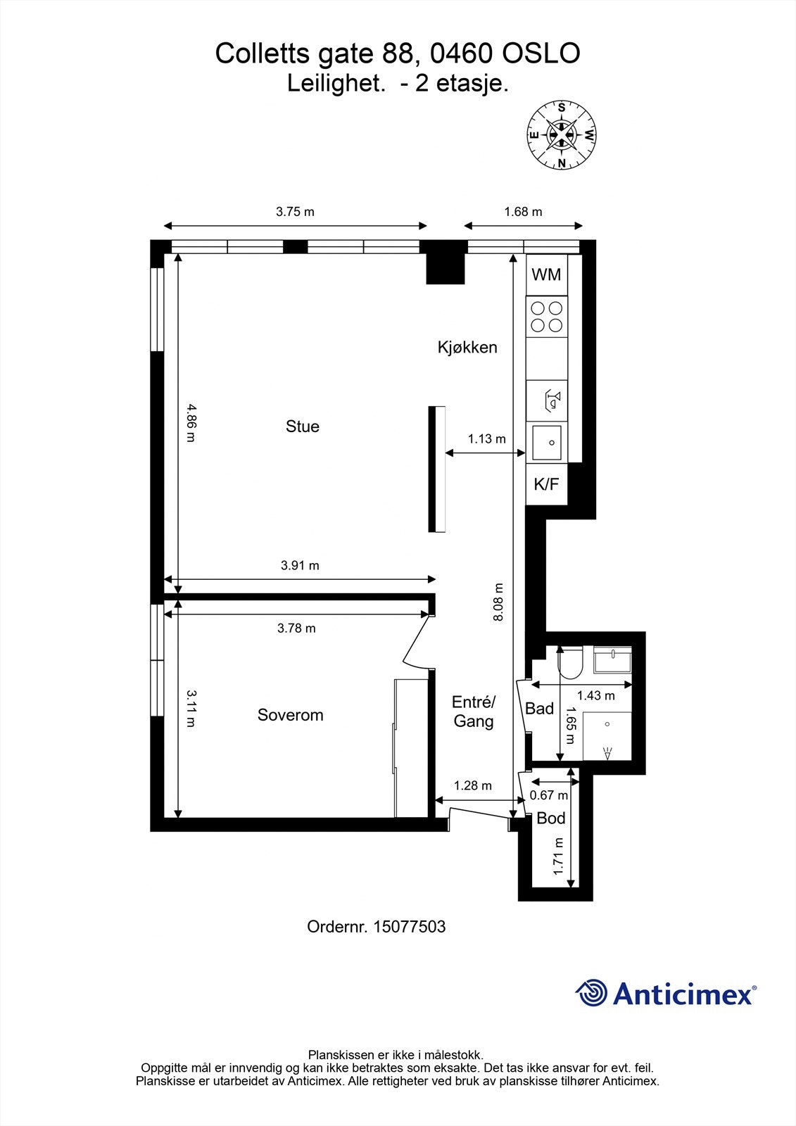 Plantegning 2 etasje Galleribilde