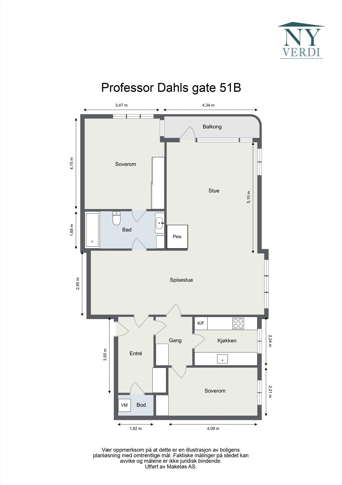 Plantegning Galleribilde