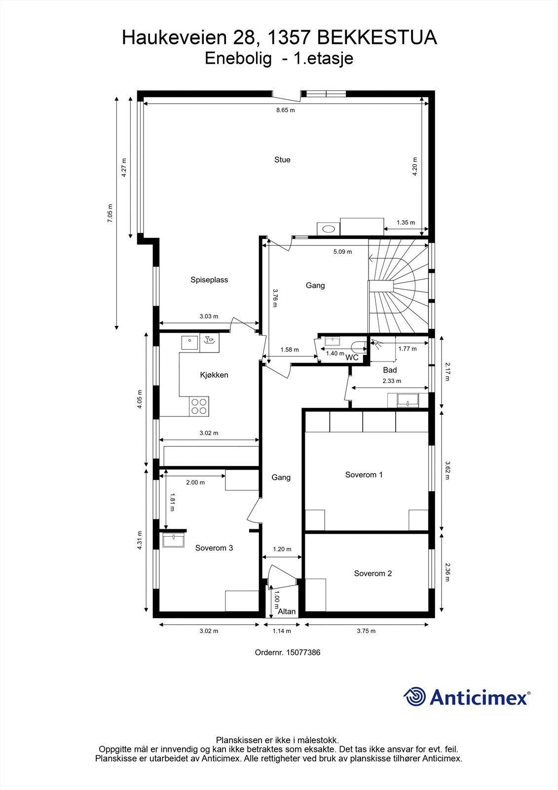 Plantegning Galleribilde