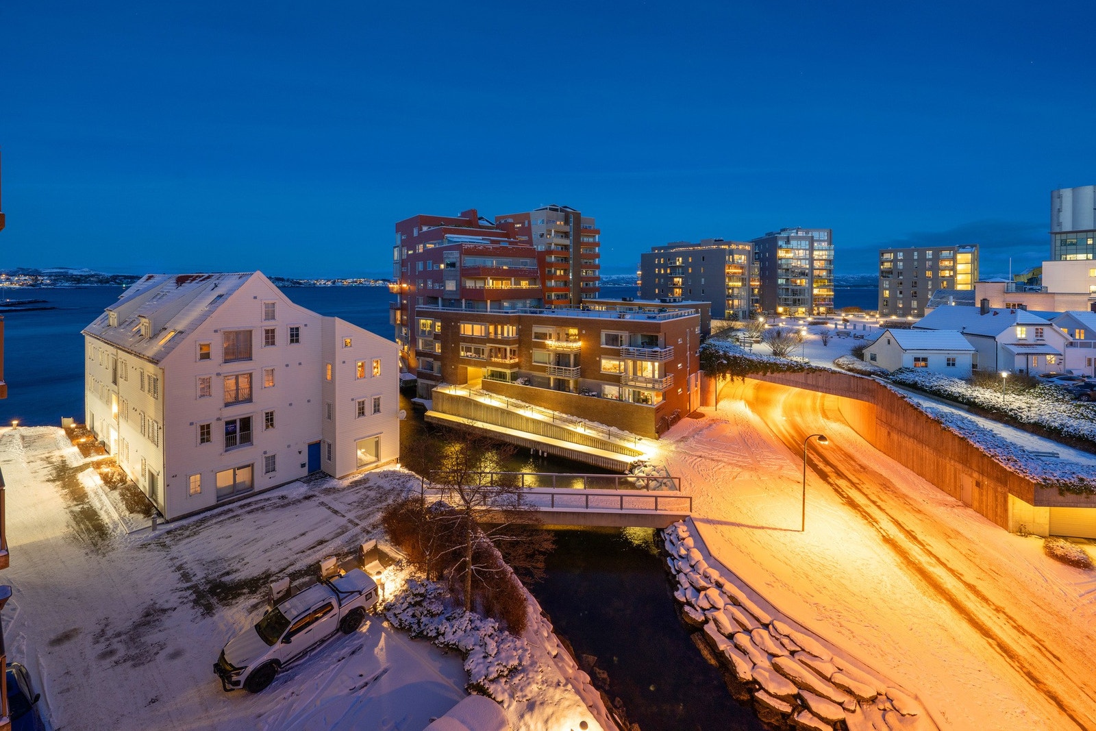 Utsikt fra balkong. Galleribilde