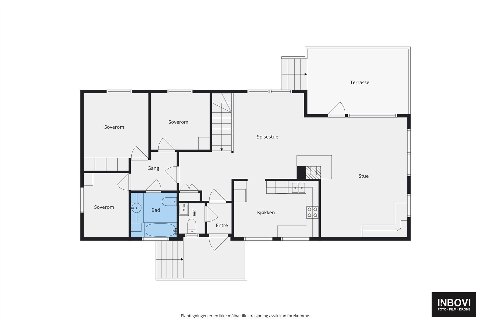 Plantegning 1. etasje Galleribilde
