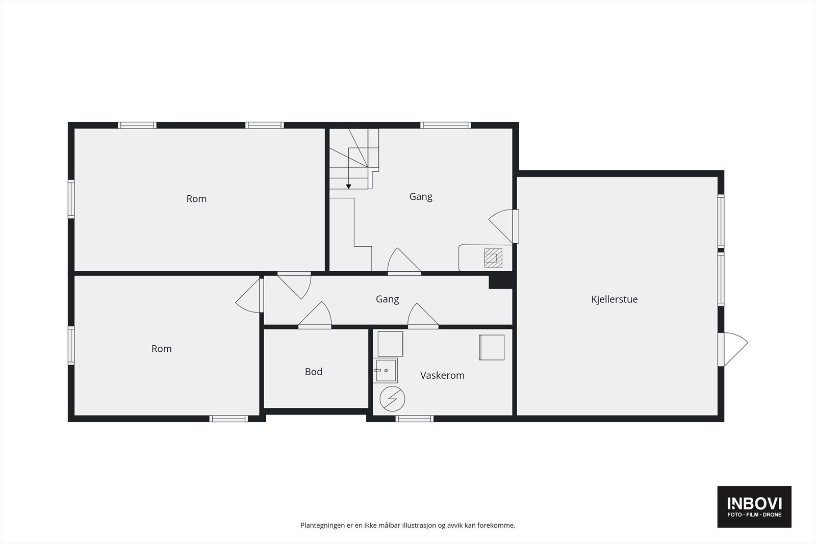 Plantegning kjeller Galleribilde