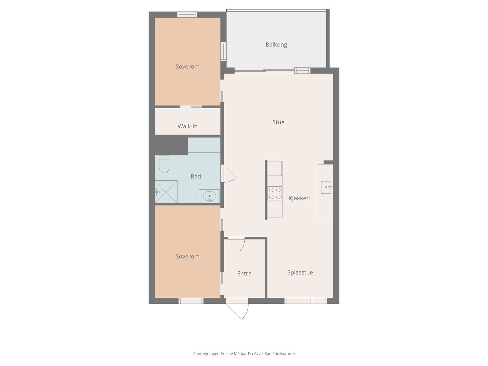 Plantegning før endring. Galleribilde