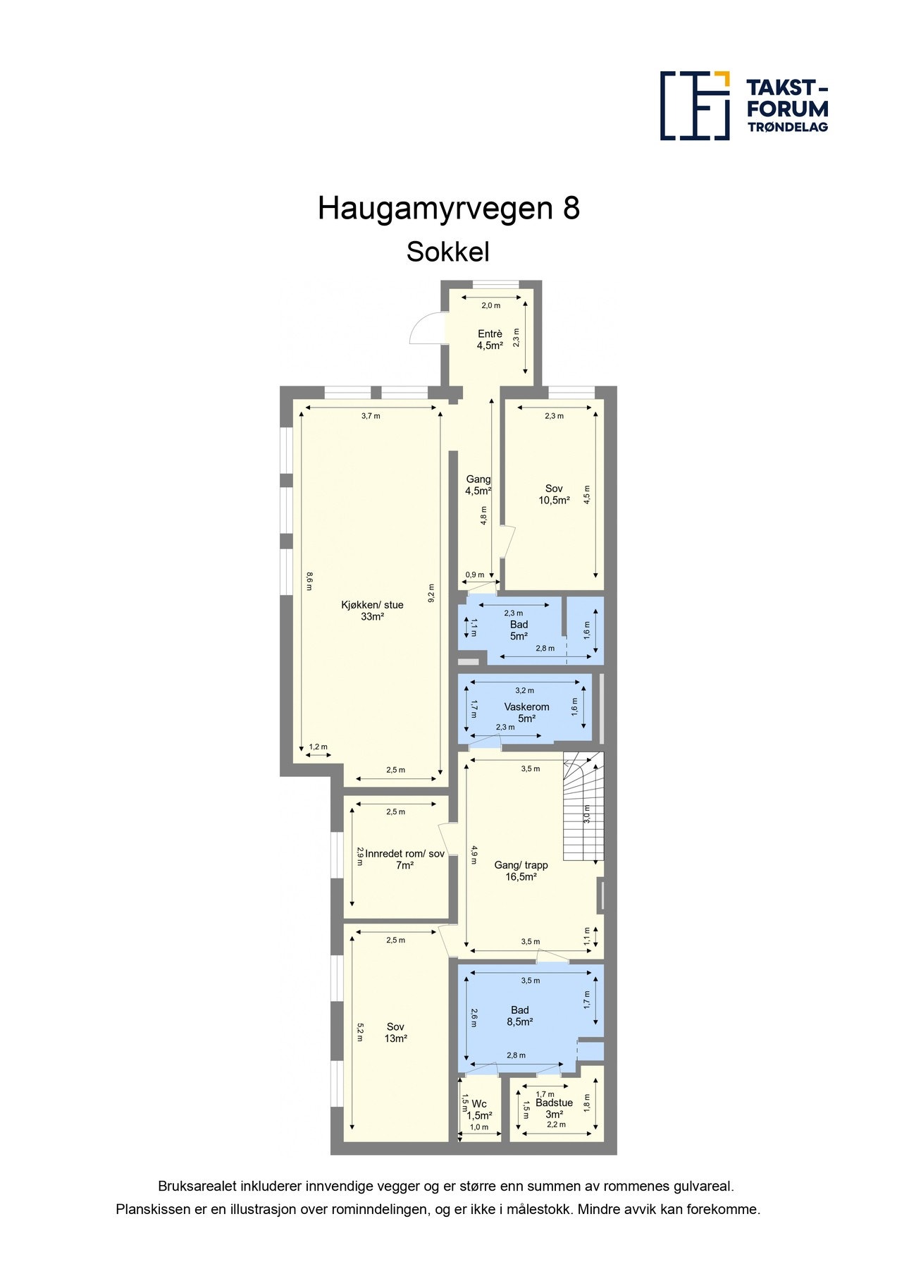 Plantegning sokkel Galleribilde