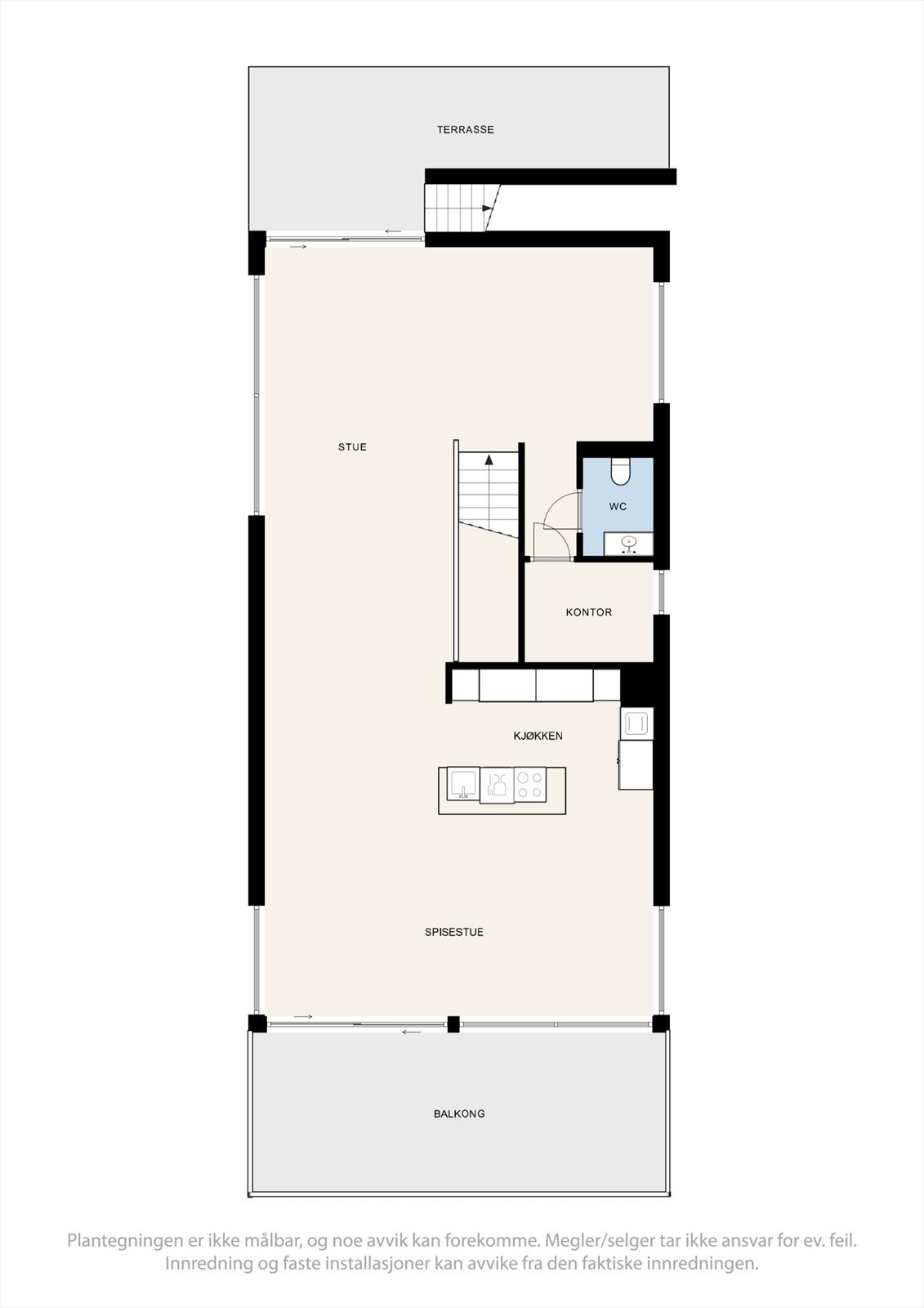 Plantegning andre etasje Galleribilde