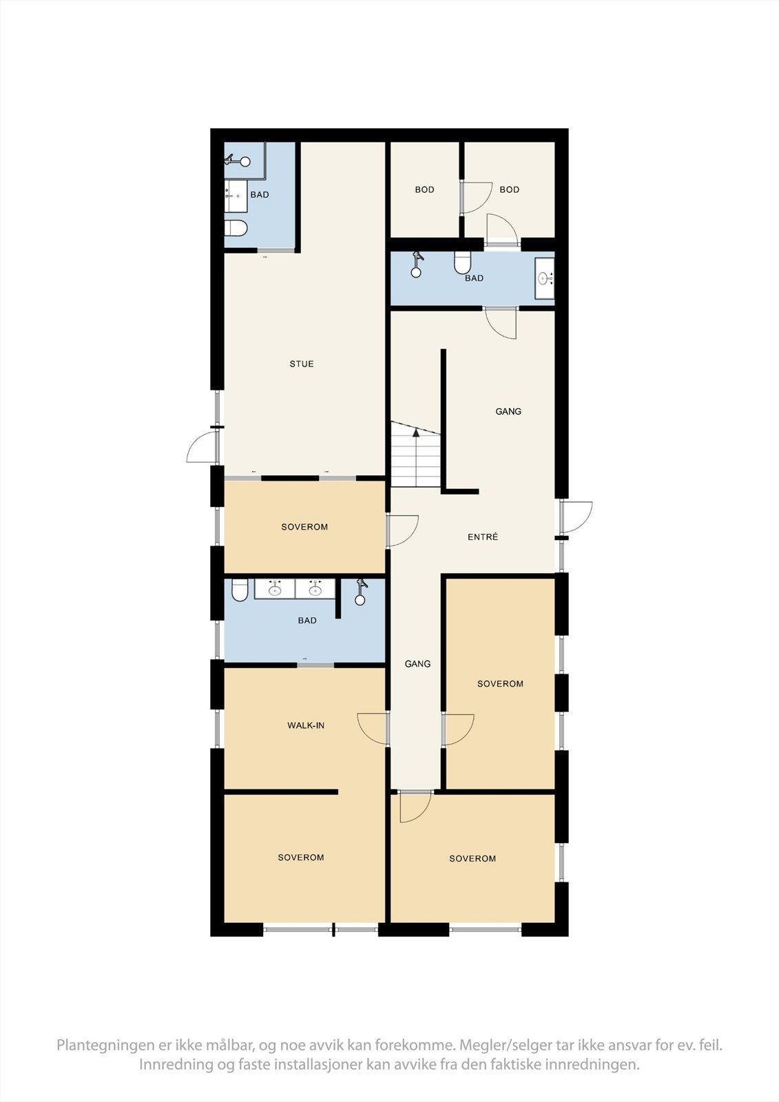 Plantegning underetasje Galleribilde