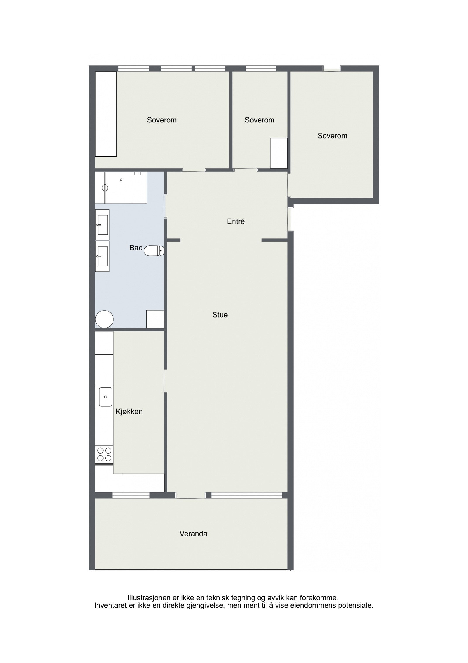 Plantegning Galleribilde