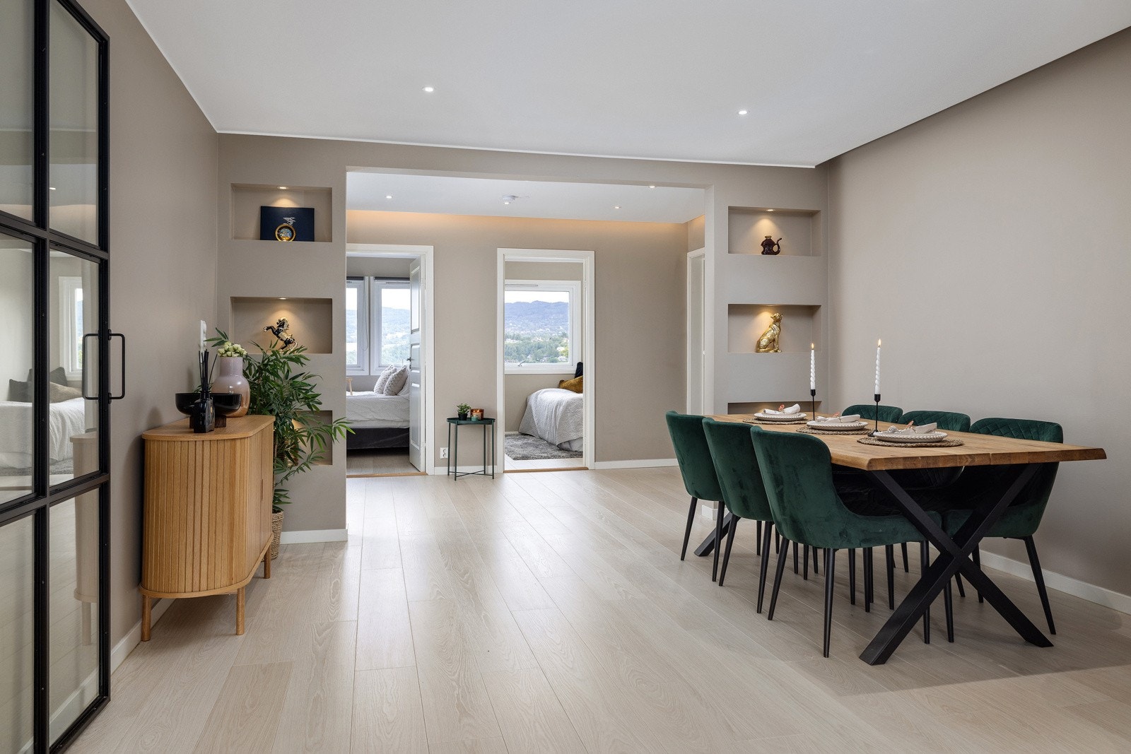 Boligen er lys og oppgradert leilighet sentralt i Hønefoss Galleribilde