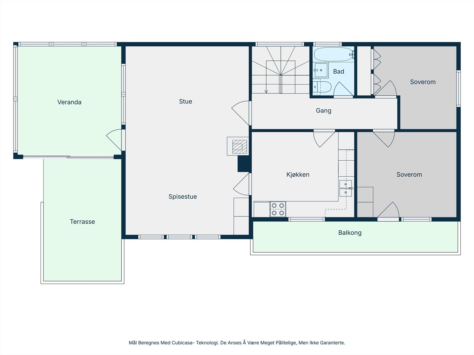 Plantegning første etasje. Galleribilde
