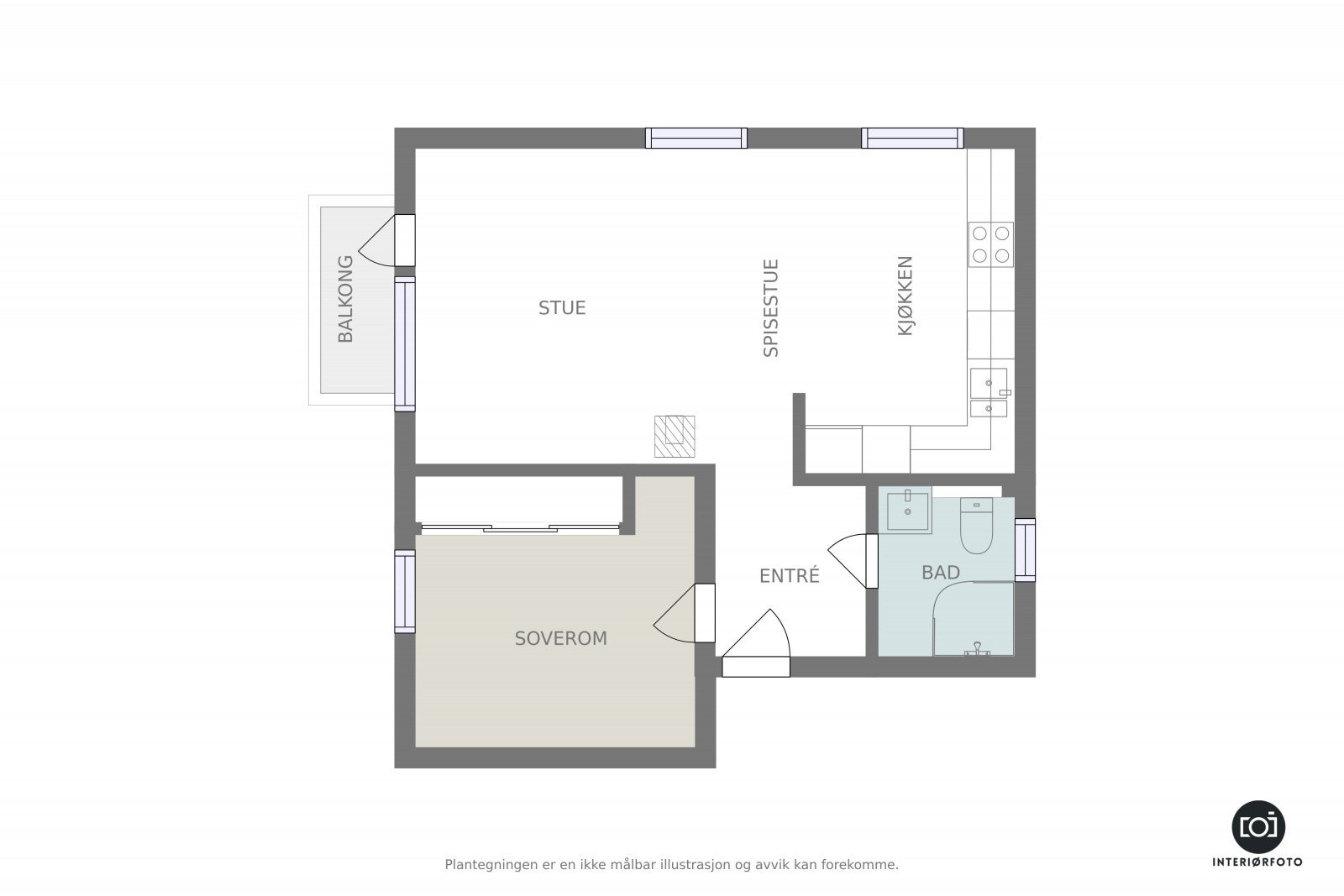 Planskisse Galleribilde