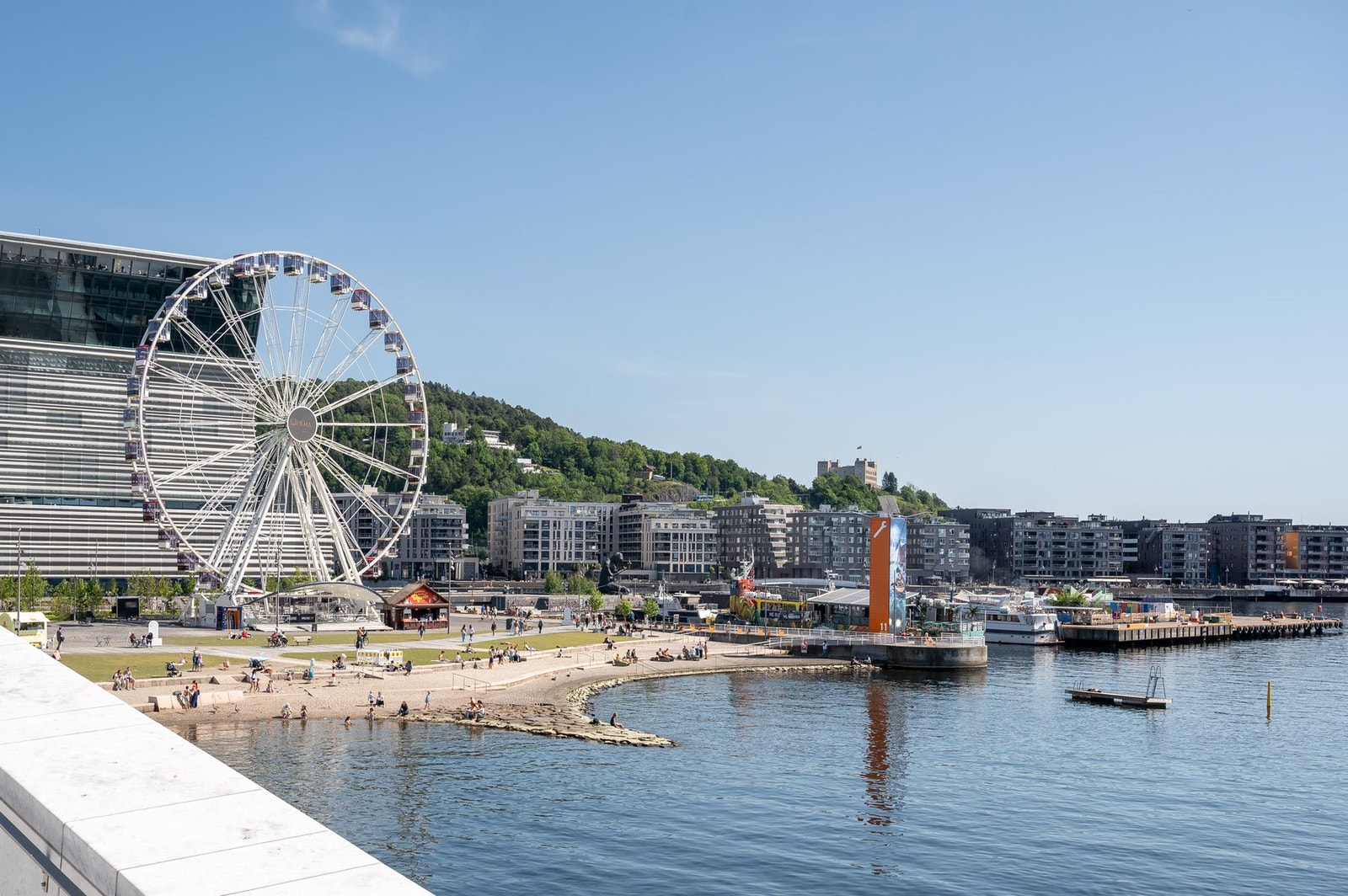 Det er også kort vei til Oslos nyeste bydeler Bjørvika og Sørenga Galleribilde