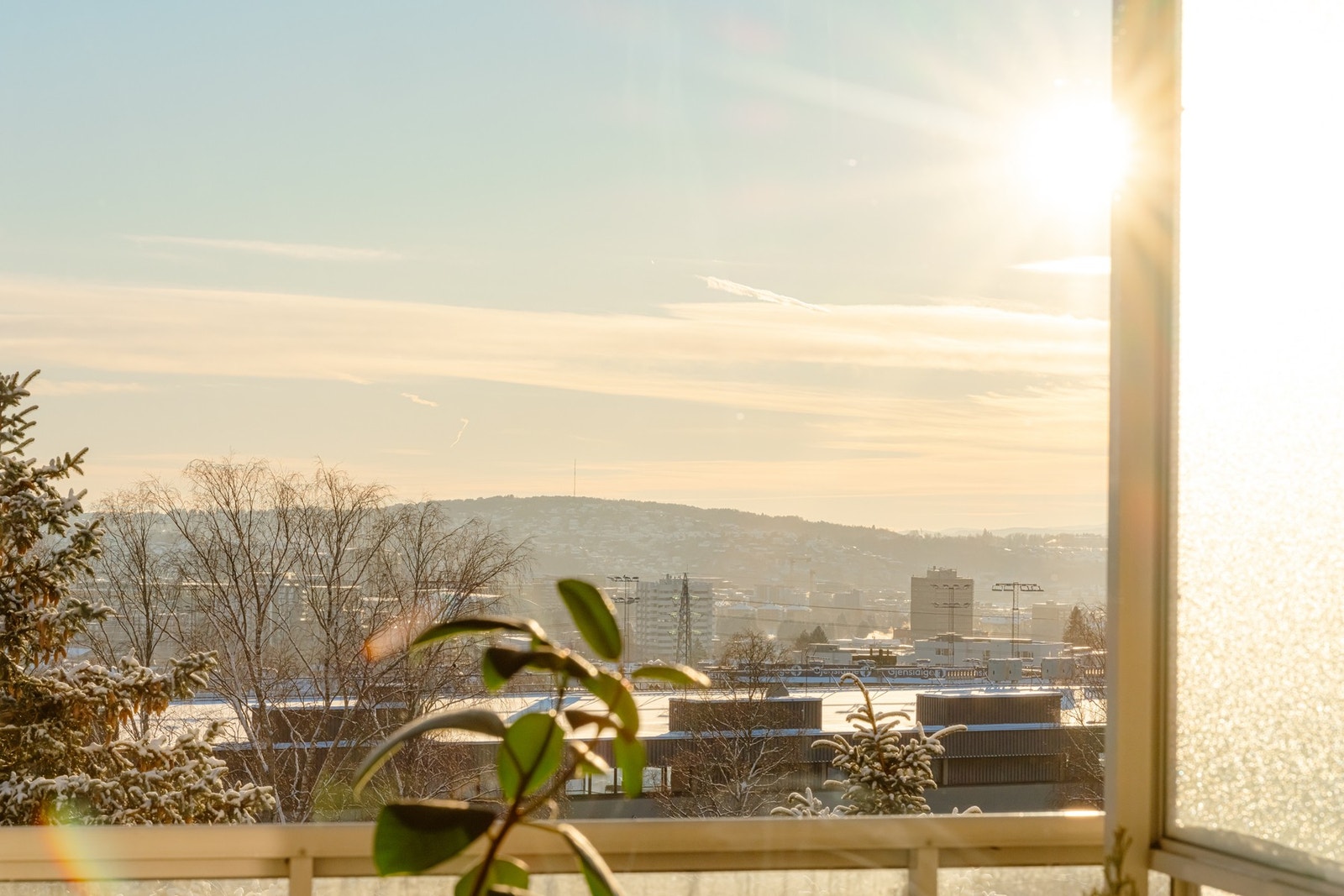 Beliggenheten i byggets 5.etasje gir en flott utsikt. Galleribilde