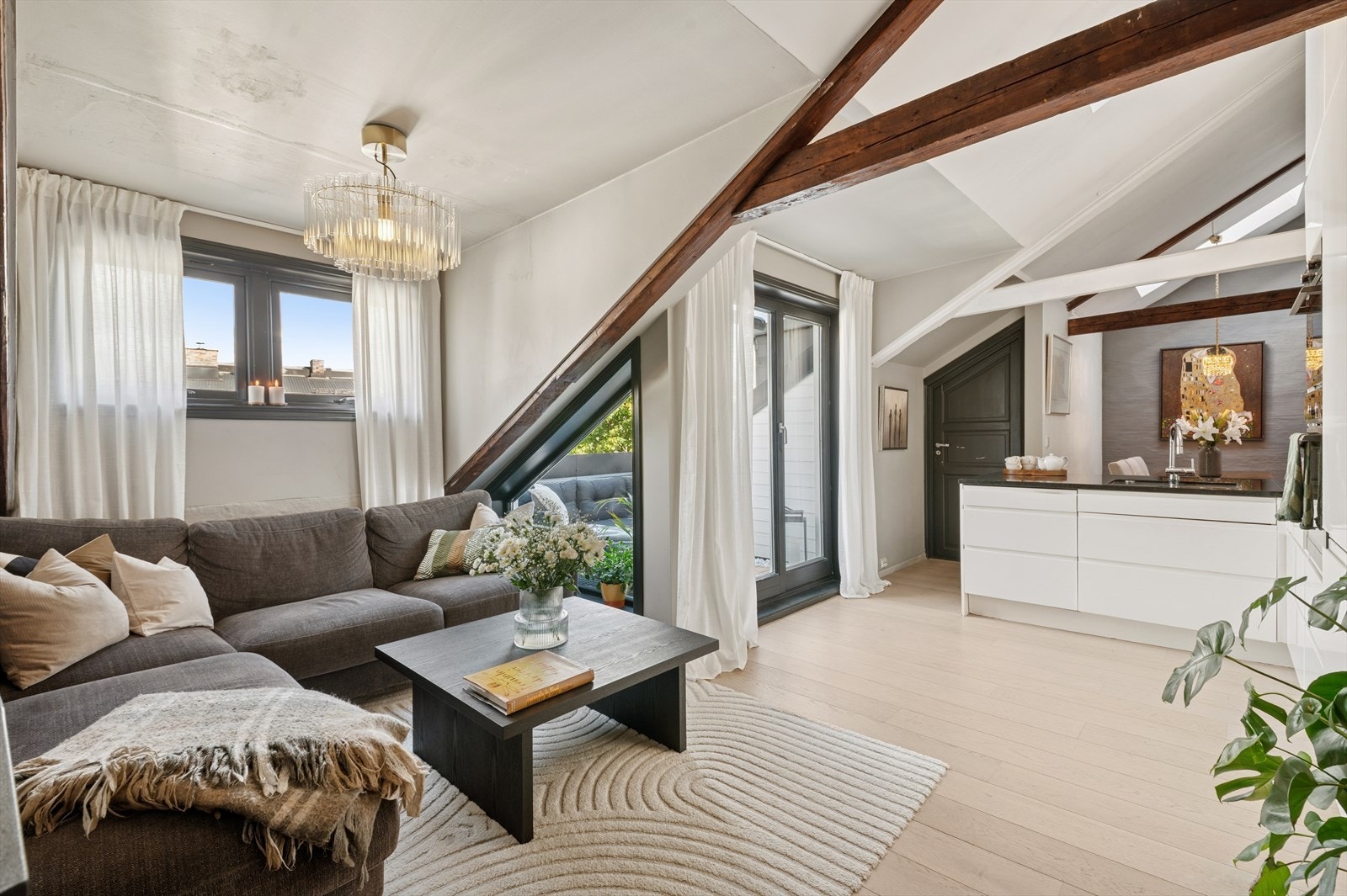 Leiligheten har en svært god planløsning med tydelige soner. Galleribilde