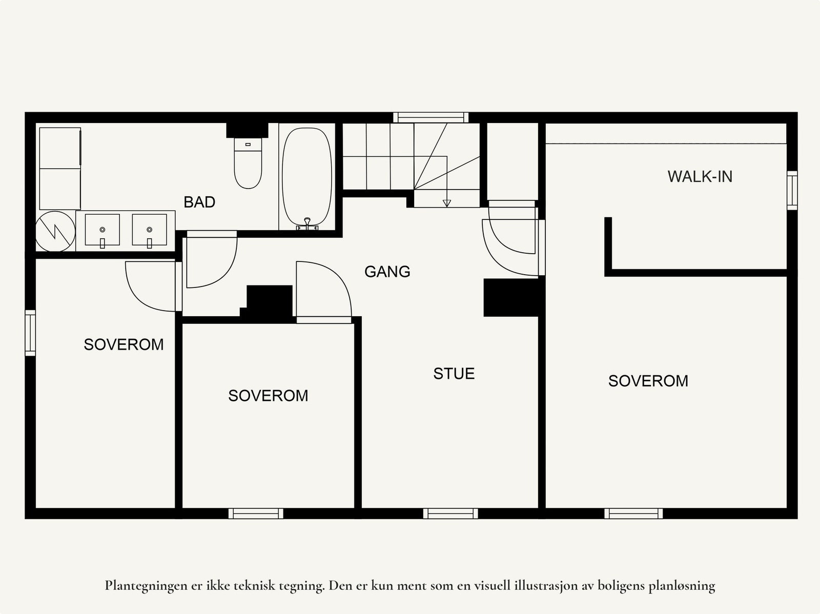 Plantegning 3.etg. Galleribilde