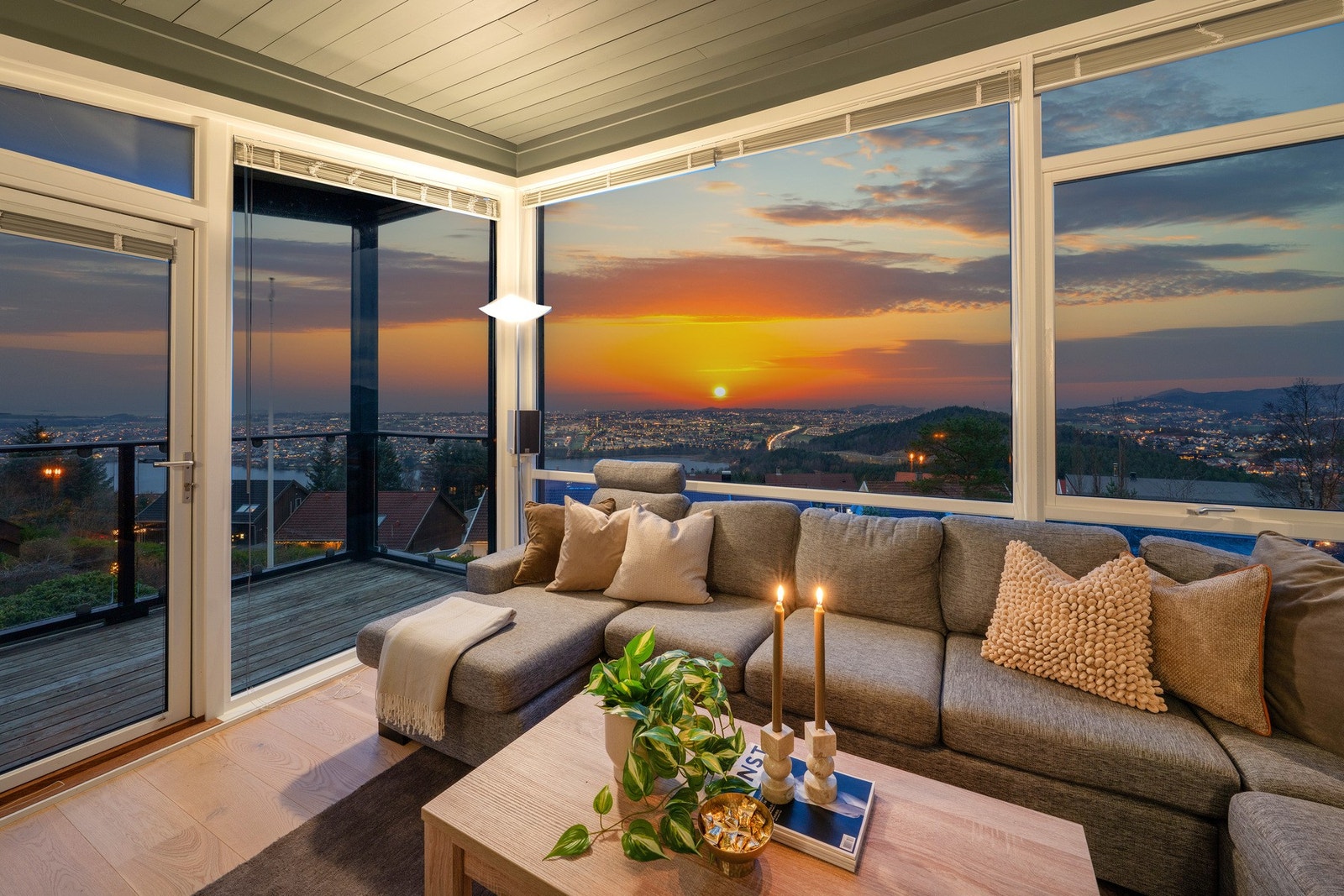 Her er det fantastisk å nyte utsikten året rundt. Galleribilde